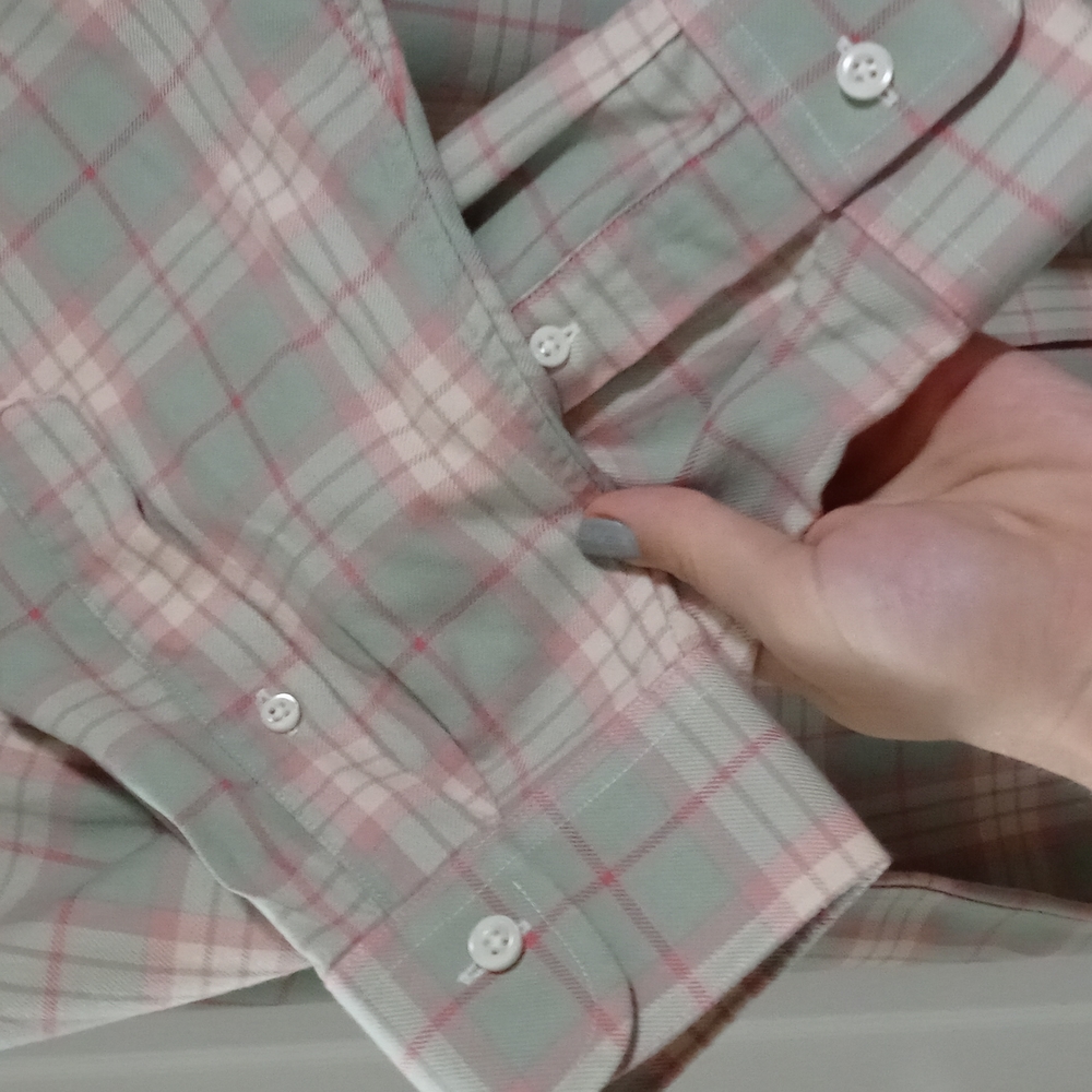 🔴SOLD🔴🔅Proper Cloth🔅 - Men's Check Plaid Flannel L/S Button Down - Picture 6 of 13